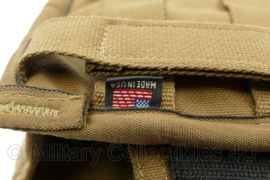 Double M4 C7 C8 Mag pouch MOLLE Coyote - made in USA - 15 x 7 x 16 cm - gebruikt - origineel