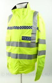 Britse Politie POLICE  jacket High Visibility - met reflecterende strepen - fluorgeel - Medium Regular of Large Tall  - origineel