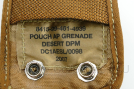 Britse leger DPM Camo pouch AP granade Desert DPM Molle - 8 x 7 x 12 cm - nieuw - origineel