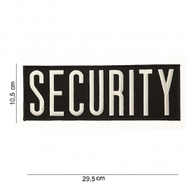 Uniform rug embleem - Security - Extra Large - 29,5 x 10,5 cm