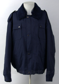 Militaire parka met voering en warme kraag - donkerblauw - ongedragen - maat 58 - origineel