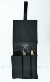 KL Nederlandse Leger foudraal schoenpoetsset in zwarte tas - 20 x 17 x 4 cm - origineel