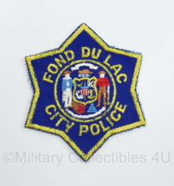Amerikaanse Politie embleem American Fond du Lac City Police patch - 10 x 9 cm - origineel