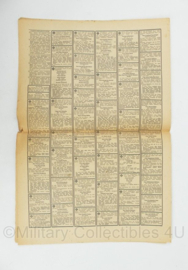 WO2 Duitse krant Tageszeitung nr. 194 20 augustus 1943 - 47 x 32 cm - origineel