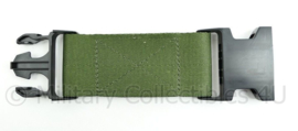US Army koppel verlengstuk nylon groen met zwarte kunststof gespen Belt Extender - 24 x 6,5 x 1,2 cm - origineel