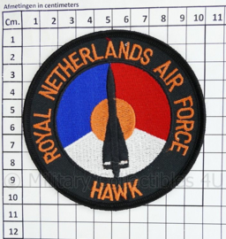 KLU Luchtmacht RNLAF HAWK embleem - diameter 10 cm - origineel