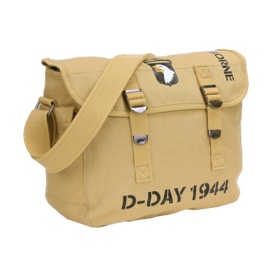 US Army 101st Airborne D-Day 1944 Ransel pukkel met opdruk - COYOTE - 32 x 12 x 24 cm