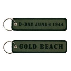 Sleutelhanger D-Day June 6, 1944 GOLD beach - 12,5 x 3 cm