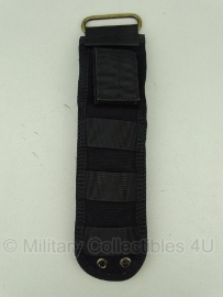 Universal Tactical Knife pouch Meshouder been schede universeel  -  25 X 7 X 1 cm.   - Zwart