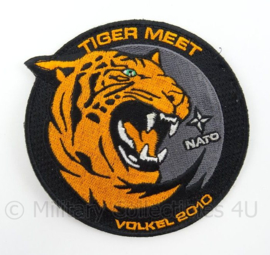 KLu Luchtmacht eenheid embleem NATO Tiger Meet Volkel 2010 - met klittenband - doorsnede 10 cm - origineel