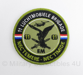 LUMBL 11 Luchtmobiele Brigade NEC Temere NEC Timide embleem - met klittenband - diameter 9 cm