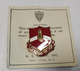 28th Field Artillery Regiment "we support"unit crest- 3 x 2,7 cm - maker Meyer - origineel