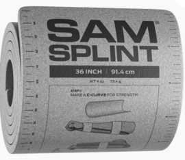 KL Nederlandse leger spalk alu grijs SAM SPLINT 91,4 cm - nieuw in verpakking - origineel