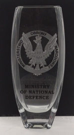 Zwaar waterglas van het Poolse Ministry of Defence