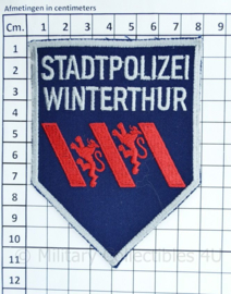 Zwitserse Stadtpolizei Winterthur embleem - 11 x 8  cm - origineel