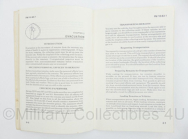 US Army Graves registration handbook FM 10-63-1 - uitgave 1986 - origineel