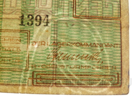 WO2 Duits Westerbork Lagergeld 1944 - 100 cent - origineel