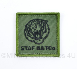 Nederlands leger borst embleem  Staf B&TCo Staf Bevoorrading & Transport- met klittenband - 5 x 5 cm - origineel