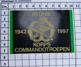 KCT Korps Commando troepen 1942- 1997 Reünie sticker - origineel