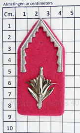 Defensie DT Administratie kraagspiegel PAAR voor Generaal - 8,5 x 4 cm - origineel