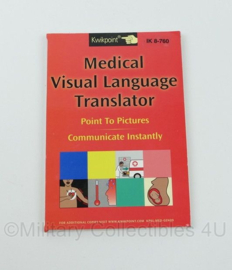 KL Nederlandse leger handboek IK 8-760 Medical Visual Language Translator Afghanistan - 14,5 x 9,5 cm - origineel