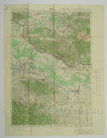 Duitse stafkaart Jugoslawien Pakrac Blatt 43 Sonderausgabe Nur für den Dienstgebrauch Joegoslavie  - 64,5 x 50 cm. schaal 1:100000 - origineel 1932