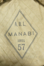 ABL Belgische leger baret 1951 - maat 57 - gedragen - origineel