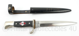 Naoorlogse Duitse stiefelmesse Anton Wingen Jr. Othello Solingen omgebouwd tot Hitler Jugend mes - 25 cm lang