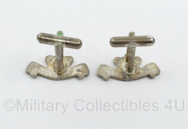 Defensie Prinses Irene Brigade manchetknopen PAAR - 2,5 x 2 cm - origineel