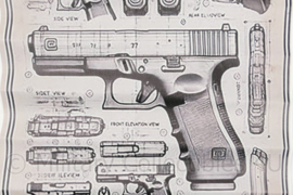 Glock 17 poster - 44½ x 30 cm