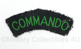 Commando straatnaam - 8,5 x 3 cm - origineel