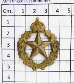 WO2 Canadese cap badge zonder pinnen Le Regiment de Montmagny Kings Crown - 5 x 4 cm - origineel