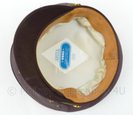 Tsjechische hoge officiers platte pet met insignes  - maat 55, 56 of 59 cm.  - origineel