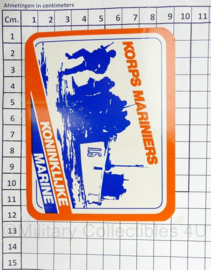 KMARNS Korps Mariniers Koninklijke Marine sticker - 11,5 x 9 cm - origineel