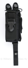 Zwarte koppeltas portofoontas nylon Vega holster - nieuw in de verpakking - 11 x 5 x 23 cm - origineel