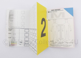 Defensie gewonden kaart set - 15 x 10 cm - origineel