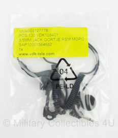 VDK 3.5mm jack C oortje RSM (Remote Speaker Microphone) MOPO (Mobiele Portofoon) - nieuw - origineel