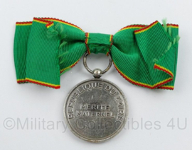Franse Republique du Zaire MERITE maternel medaille - 8 x 6 cm - origineel