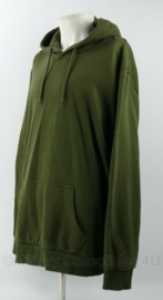 Legergroene hoodie - merk C&A - maat XXL - gedragen - nieuw gemaakt