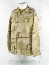 KM Korps Mariniers Desert jas (us army desert camo) met straatnaam - maat Medium Regular - gedragen - origineel