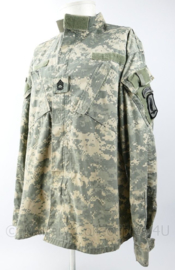 US Army ACU camo BDU uniform jas Airborne Division met rangembleem - Sergeant First Class - maat Large Long - origineel