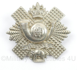 WO2 Britse cap badge Highland Light Infantry - Kings Crown - 5 x 5 cm -  origineel