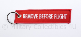 Royal Netherlands Air Force sleutelhanger - Remove Before Flight - 15 x 4 cm - origineel