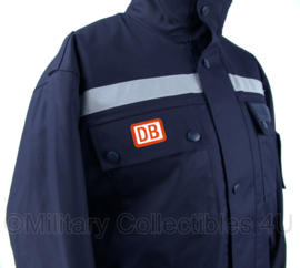 DB winterjas met voering en reflectie - donkerblauw - Medium  - nieuw - origineel
