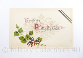WO1 Duitse Postkarte Herzliche Pfingstgrusse 1916  - 14,5 x 9 cm - origineel