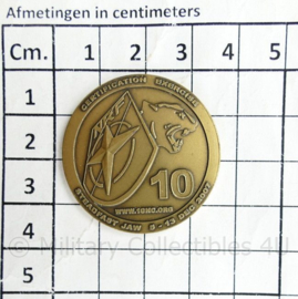 Defensie NATO NRF 1 Duits Nederlands Corps coin Certification Ecercise  Steadfast Jaw 2007 - diameter 3,5 cm - origineel
