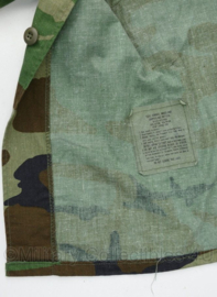 US Special Forces modified BDU uniform jas woodland camo - maat Large-Long = 8090/0414 - gedragen - origineel
