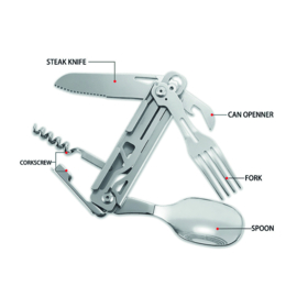 Camping tool 6 in 1 - nieuw