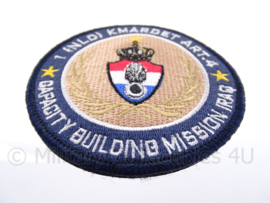 KMAR Koninklijke Marechaussee "capacity building mission iraq" embleem - met klittenband - diameter 9 cm