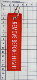 RNLAF Royal Netherlands Air Force Remove Before Flight sleutelhanger - 13 x 3 cm - origineel